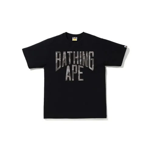 A BATHING APE BAPE Men’s CAMO NYC Logo T-shirt Black/White