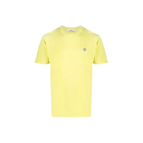 STONE ISLAND T-Shirts Men Yellow