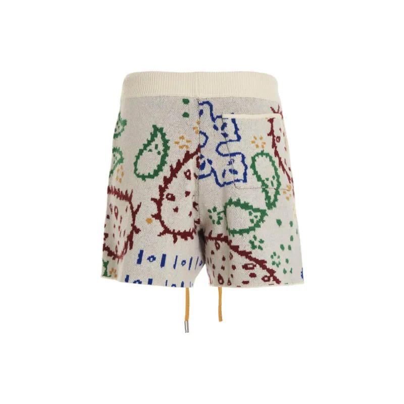 RHUDE Intarsia knit Merino cashmere Shorts-1