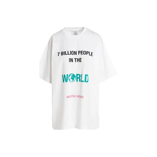 Vetements T-Shirts Unisex White