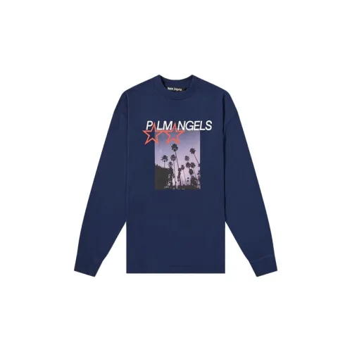 PALM ANGELS T-Shirts Men Dark Blue