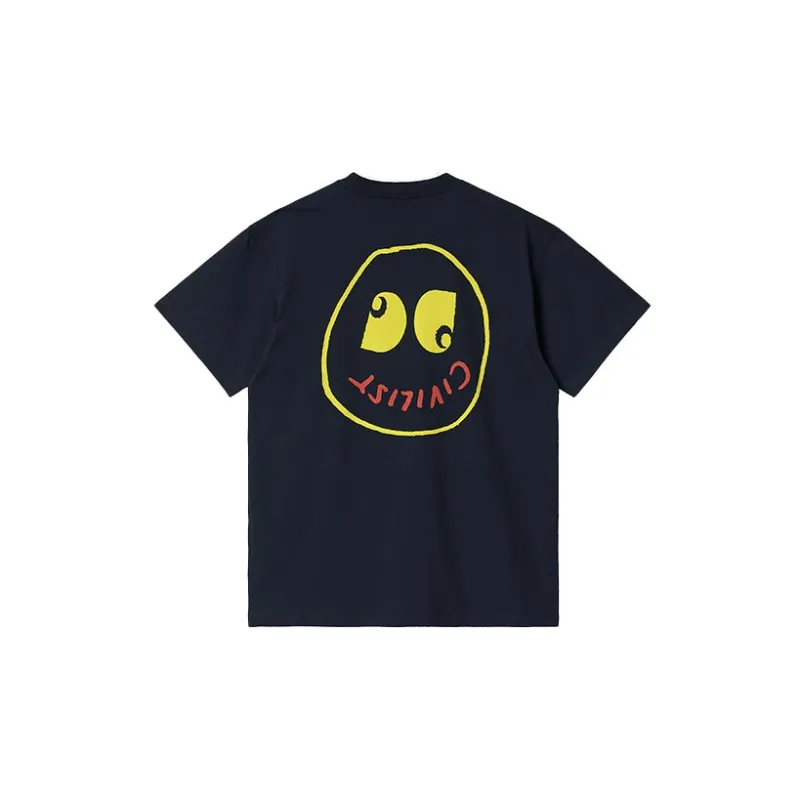 Carhartt WIP x CIVILIST BERLIN T Shirt Unisex Dark Blue-1