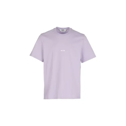 MSGM T-Shirts Men Purple