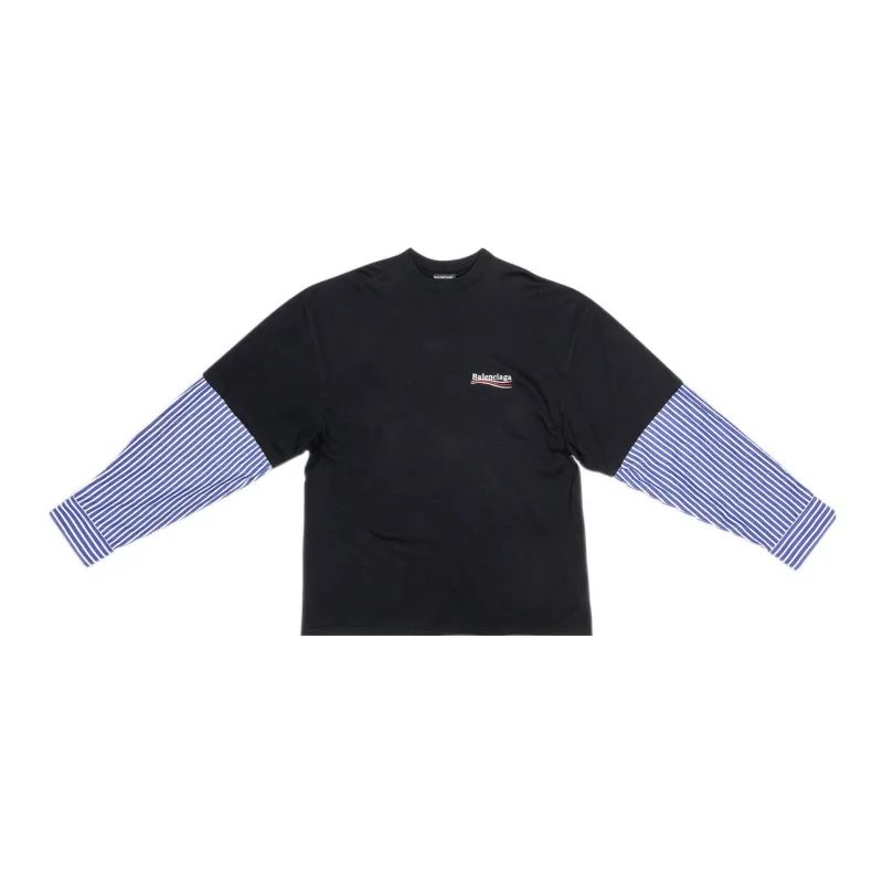 Balenciaga Political Campaign T Shirt Men's Black-1