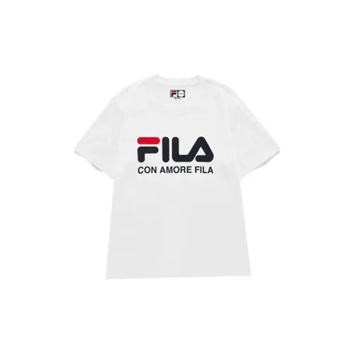 FILA FUSION T-Shirts Unisex White