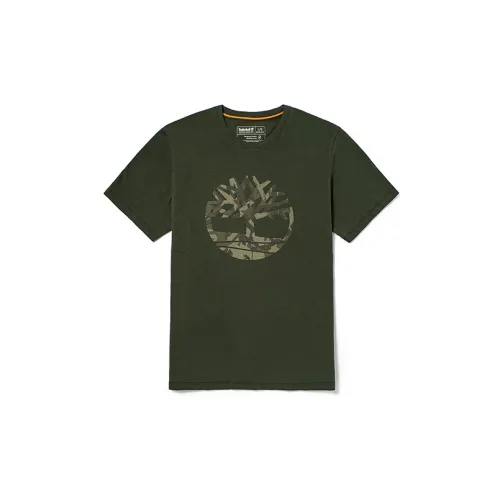 Timberland T-Shirts Men Suitcase Green