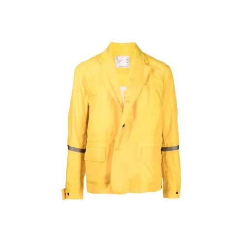 Sacai Jackets Men Yellow