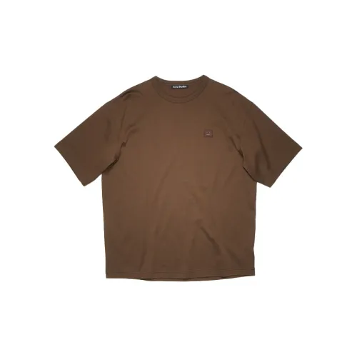 Acne Studios T-Shirts Unisex Chestnut Brown