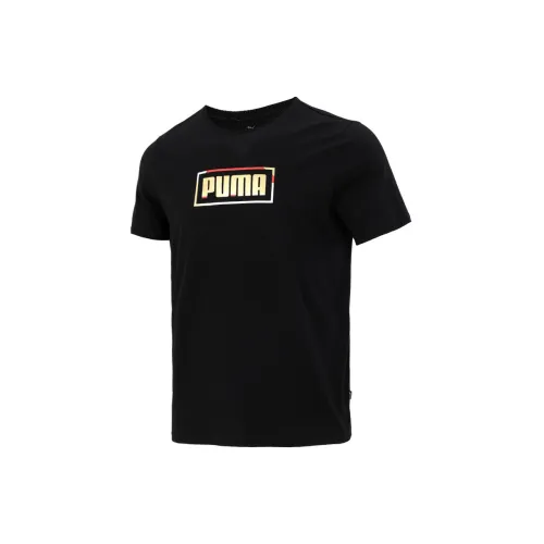 PUMA Contrasting T-Shirts Men Black