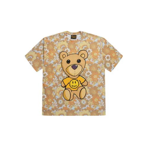 Drew House Bear Series T-Shirts Unisex Yellow