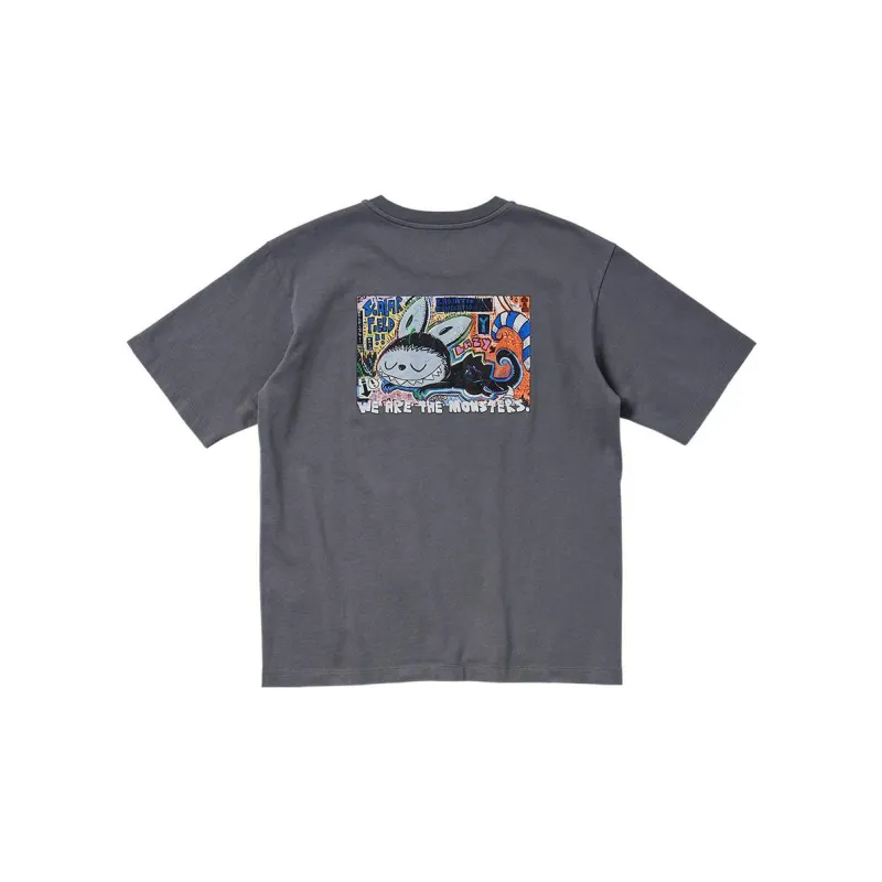 UNIQLO x POP MART T Shirt Unisex Dark Gray-1