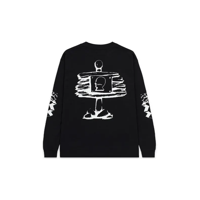 Brain Dead Trailhead Long Sleeve 'Washed Black'-1