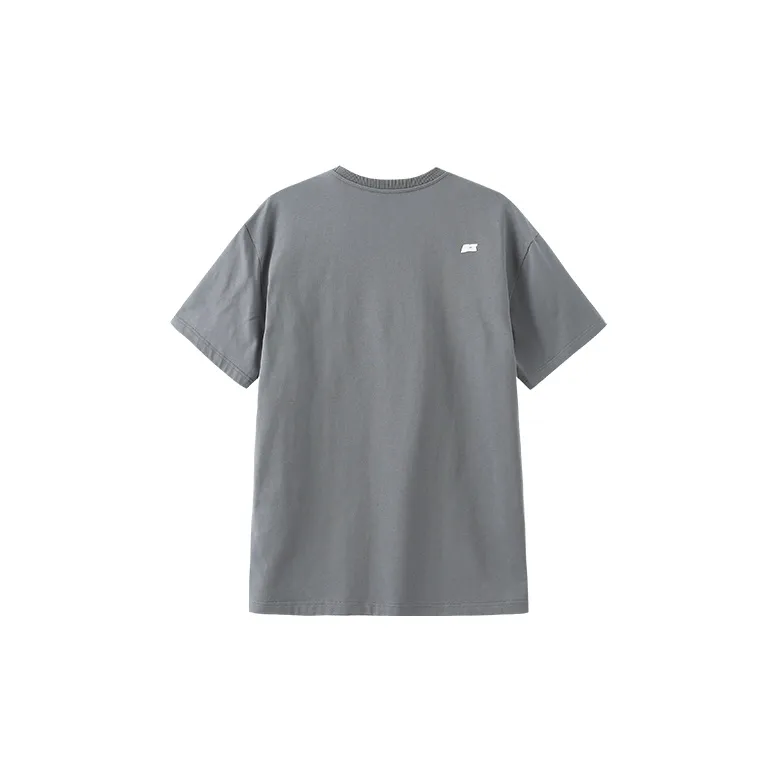 ROARINGWILD SS22 Straight T Shirt Unisex Dark Gray-1