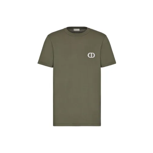 DIOR Quarterly New Products T-Shirts Men Olive