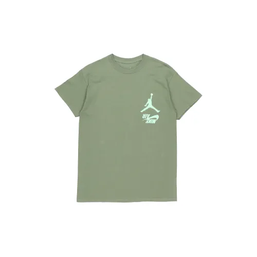 Jordan X Travis Scott T-Shirts Unisex Green