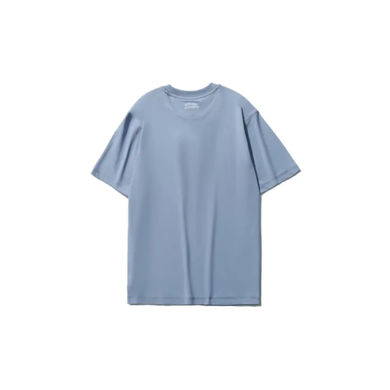 LiNing Sports Basketball Collection T Shirts Men Hometown Blue-1