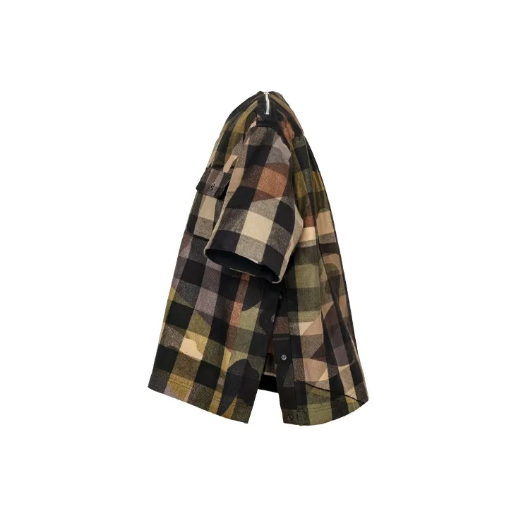 KAWS X Sacai Plaid Pullover-5