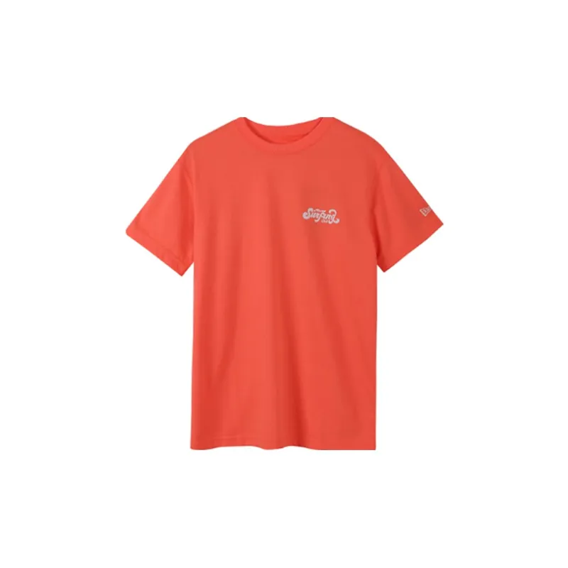 New Era T Shirt Unisex Orange Red-1