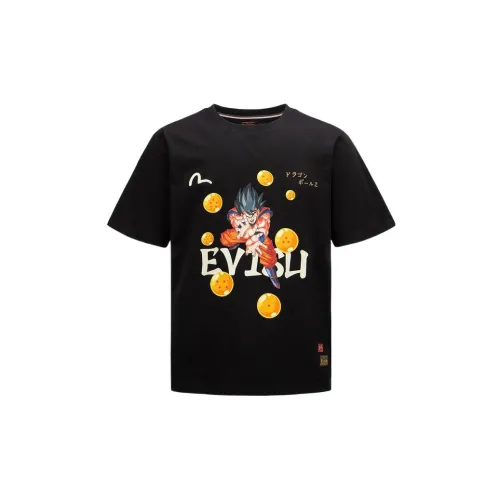 EVISU X Dragon Ball Z Co-Branded T-Shirts Men Black