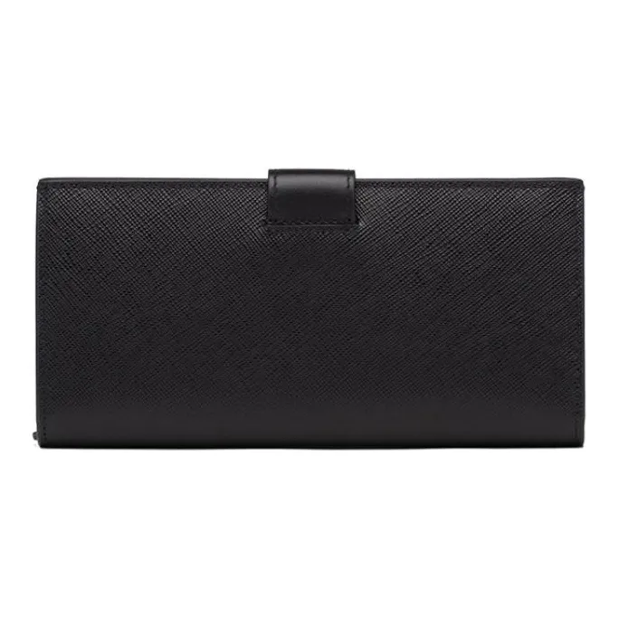 PRADA Saffiano Leather Wallet Men's Black-2