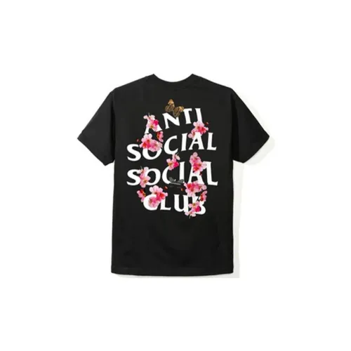 ANTI SOCIAL SOCIAL CLUB Unisex Logo Printing T-shirt Black