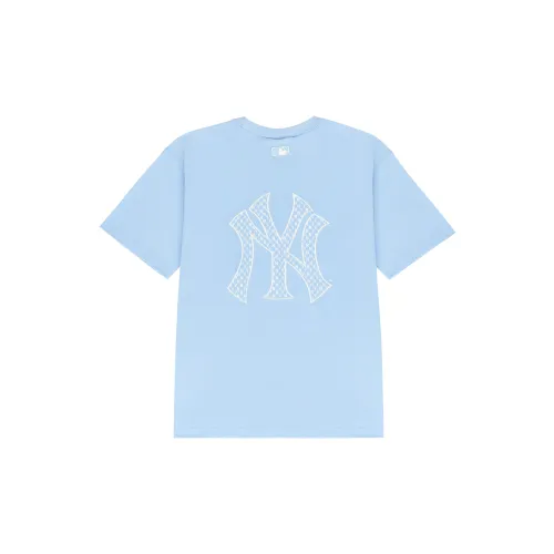 MLB Old Flower T-Shirts Unisex Blue