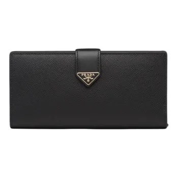 PRADA Saffiano Leather Wallet Men's Black