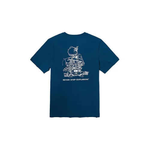 THE NORTH FACE Camping T-Shirts Unisex Blue