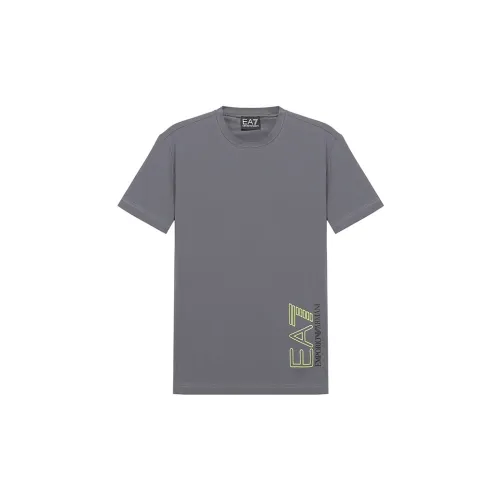 EMPORIO ARMANI T-Shirts Men Iron Gray