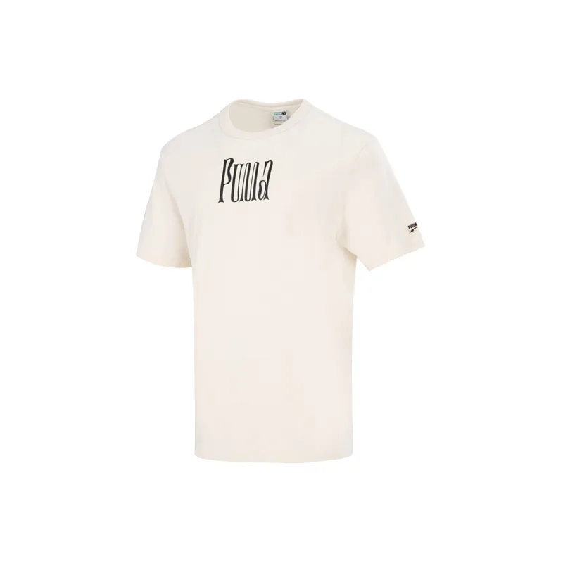PUMA T Shirts Men Ecru-1