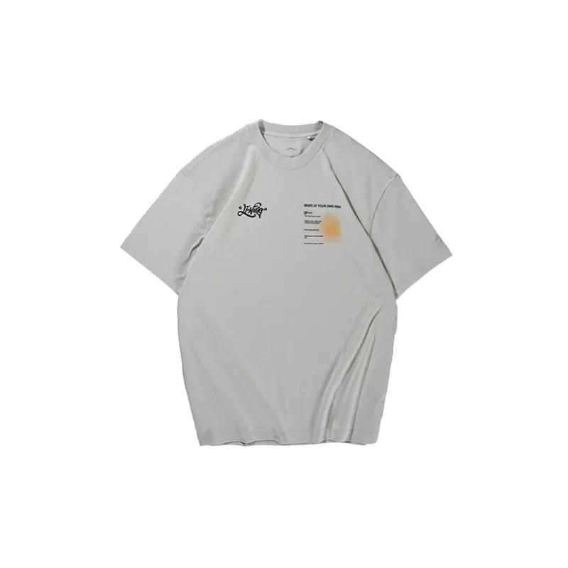 LINING Skateboard T Shirts Men Ivory-1