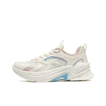 361° Shock Absorbing, Non Slip, Wear Resistant, Breathable And Lightweight Low Top Running Shoes Women's Feather White