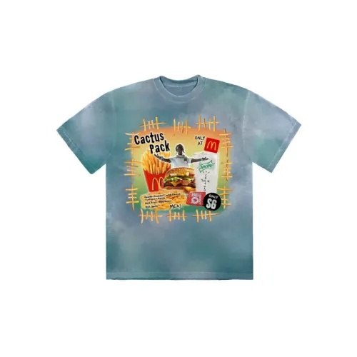 Mcdonald's X Travis Scott T-Shirts Unisex Blue