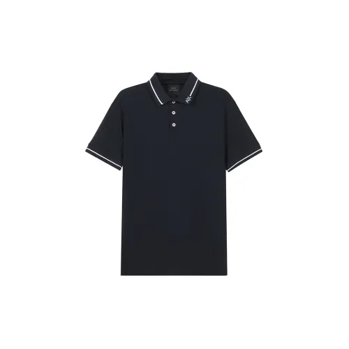 ARMANI EXCHANGE Polo Shirts Men Navy