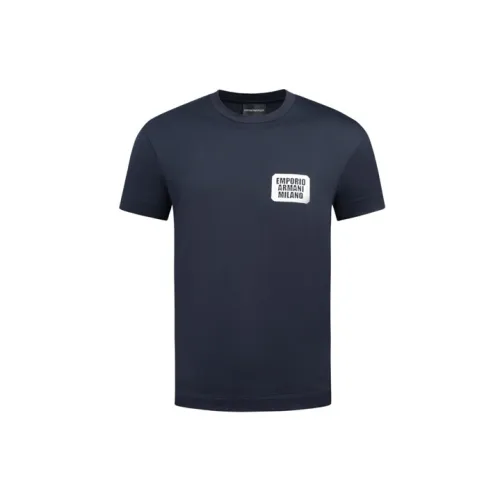 EMPORIO ARMANI T-Shirts Men Navy Blue