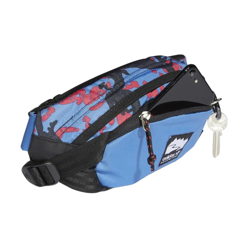 Adidas Originals Polyester Fanny Pack Regular Unisex Black Red Blue Mixed Color-3