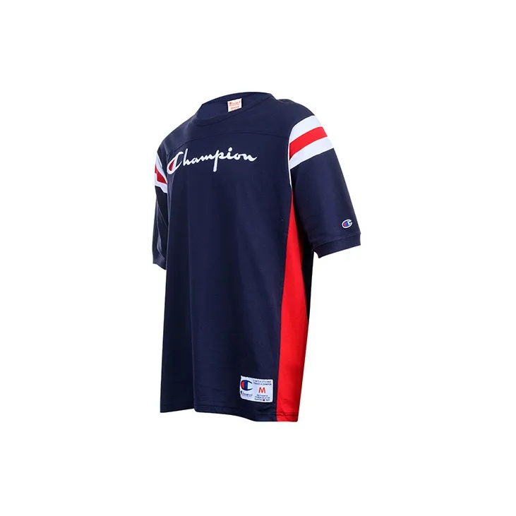 Champion Straight T Shirt US Version Men's Dark Blue-2