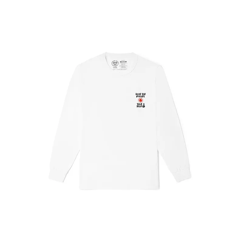 Vans Set in Sleeve T Shirt Men's White-1