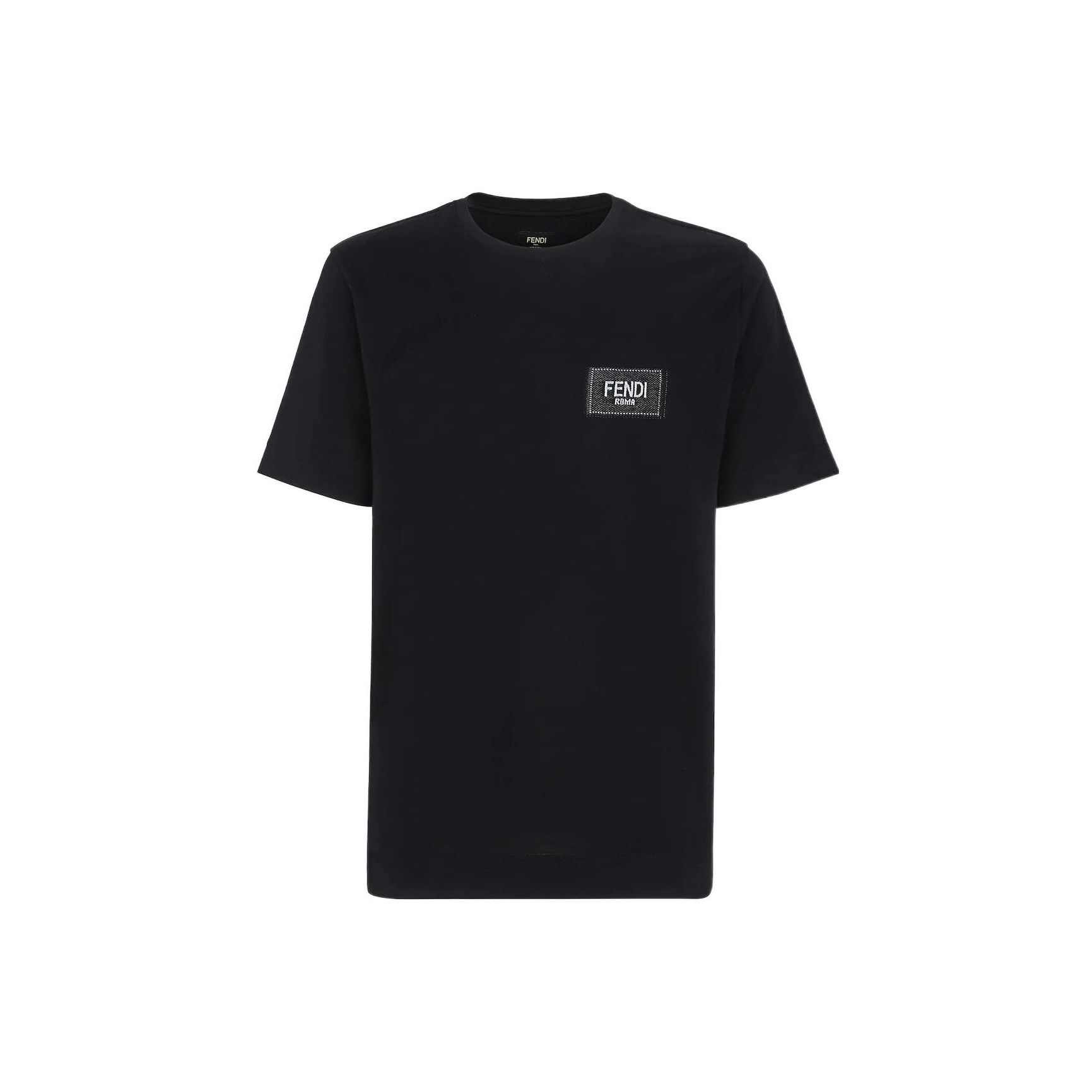 FENDI T shirt Men Black POIZON