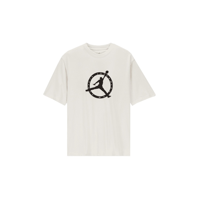OFF-WHITE X Jordan Logo Embroidered T-shirt Sail M - POIZON
