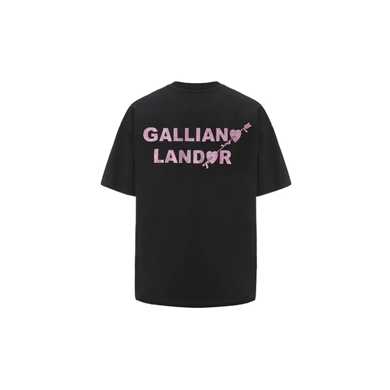 GALLIANO LANDOR SS21 T Shirt Unisex Black-1