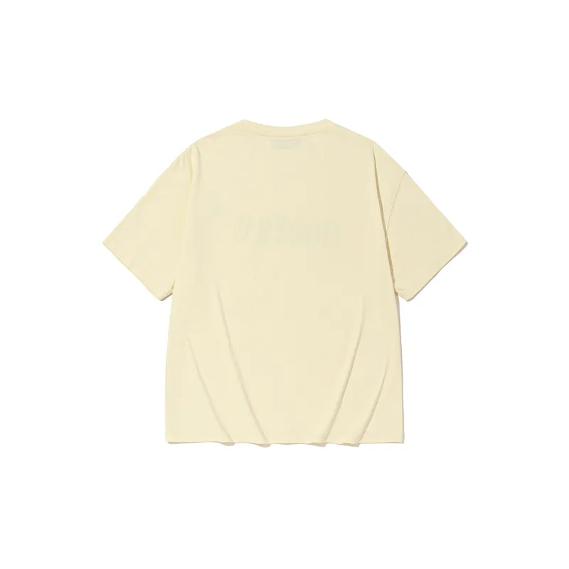 Moonwav X SENCE LA T-Shirts Unisex Beige Yellow-1