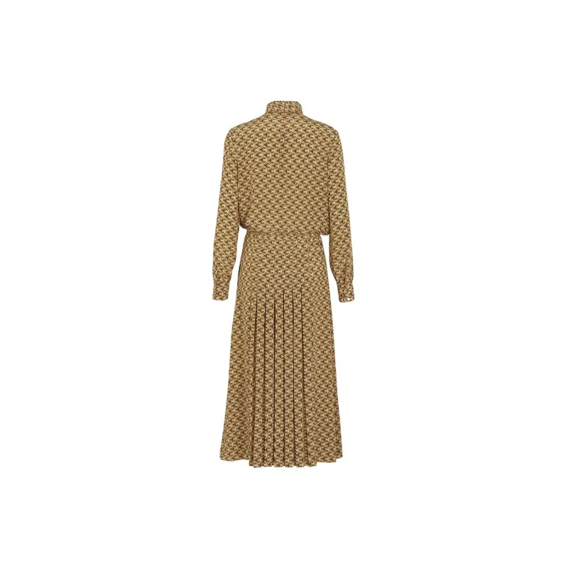 CELINE Long Sleeved Dresses Women's Yellow-1
