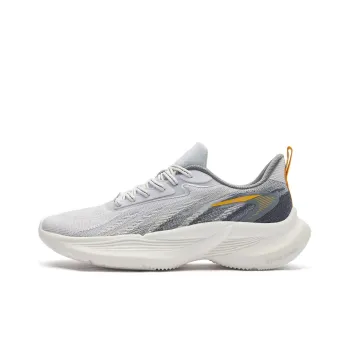 Erke Cushioned Wear Resistant Breathable Low Top Casual Running Shoes Men's White