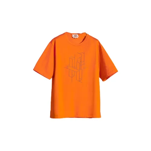 HERMES T-Shirts Men Orange