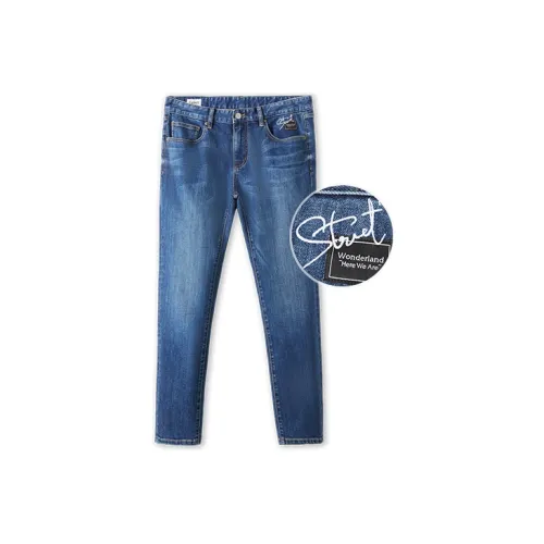 Cabbeen Jeans Men Dark Blue