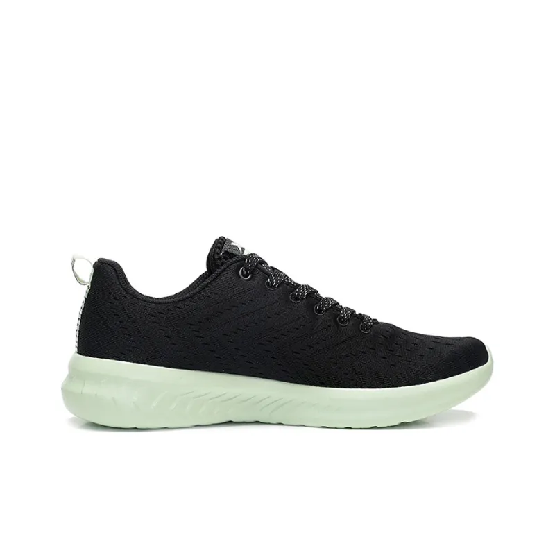 XTEP Qing Feng Running Shoes Men's Black Green-1