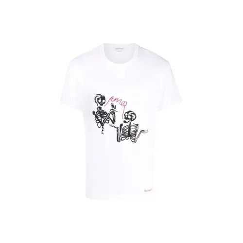 Alexander McQueen T-Shirts Men White