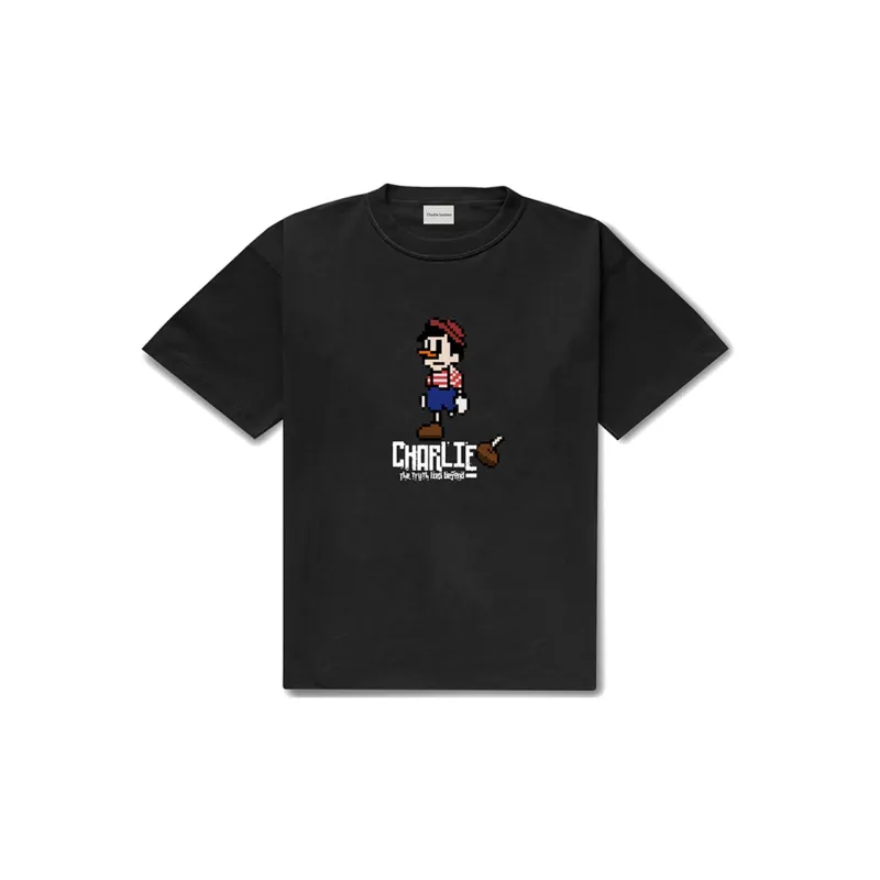 Charlie Luciano Straight T Shirt Unisex Black-1