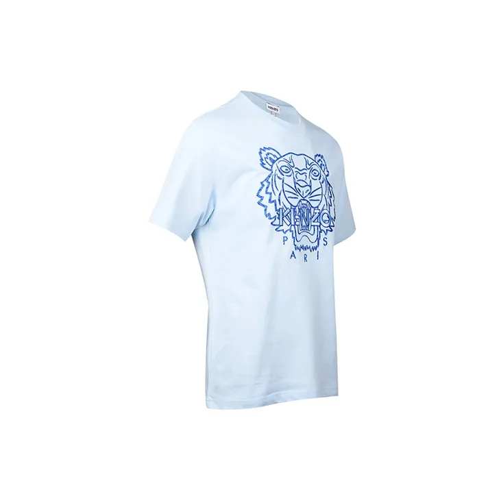 KENZO Classic Tiger Head SS21 T Shirt Men's Light Blue-3
